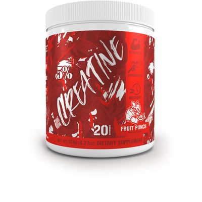5% Nutrition Code Red Micronized Creatine | Monohydrate Powder Blend | Flavored Creatine for Power, Strength Endurance, Cellular Energy & Cognitive Health (Fruit Punch)
