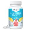 Basigano L Methylfolate 15mg (5-MTHF) - Active Folic Acid with B6 and B12 - Vegan, Gluten-Free, Dairy-Free (1 Pack) view 1