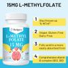 Basigano L Methylfolate 15mg (5-MTHF) - Active Folic Acid with B6 and B12 - Vegan, Gluten-Free, Dairy-Free (1 Pack) view 3
