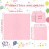 100 Pieces 2-Ply Cocktail Napkins Light Pink Napkins 5 x 5 Inch Disposable Scalloped Napkin for Party Dinner Birthday Wedding Baby Shower(Pink) view 2