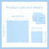 100 Pieces 2-Ply Cocktail Napkins Light Blue Napkins 5 x 5 Inch Disposable Scalloped Napkin for Party Dinner Birthday Wedding Baby Shower(Blue) view 2