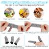 14 Pieces Finger Covers, Ymapinc Finger Sleeve Cots Protector for Finger Tips, Reusable Thumb Finger Protectors Cut Resistant Guards for Kitchen Sculpture Work view 3