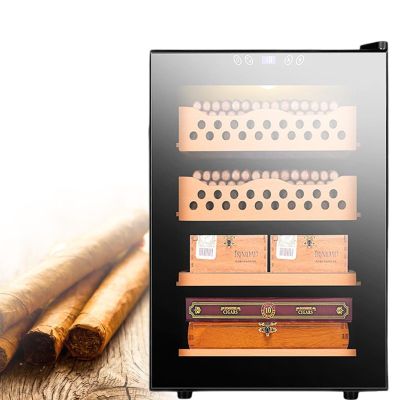 XARONF 50L Electric Humidor, 300 Counts Cigar Humidor Cabinet, With Cooling Temperature Control, Electric Cooling Cigar Fridge With Cedar Wood Shelves