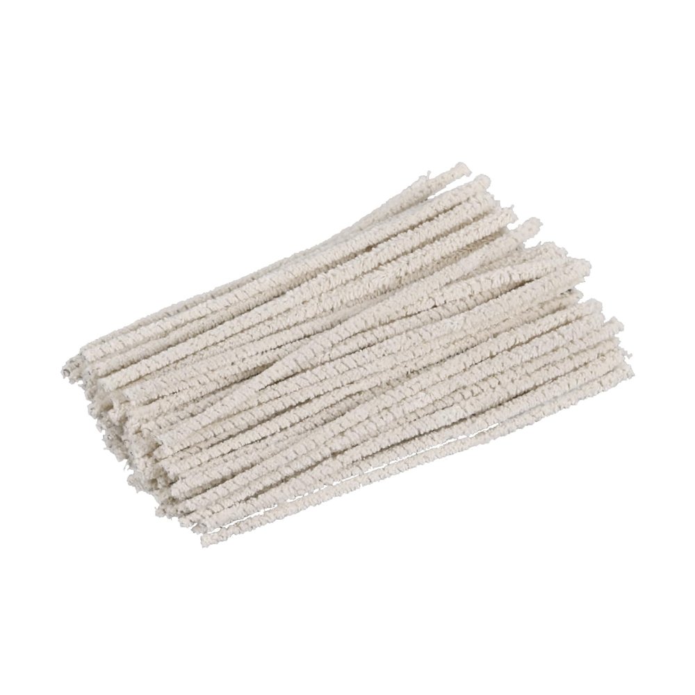 aesxniy 100 Pieces of 6-Inch Conical Pipe Cleaner, Made of Pure Cotton Without Falling Debris, Used for Removing Tar, Resin, and Dust