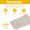 aesxniy 100 Pieces of 6-Inch Conical Pipe Cleaner, Made of Pure Cotton Without Falling Debris, Used for Removing Tar, Resin, and Dust view 2