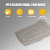 aesxniy 100 Pieces of 6-Inch Conical Pipe Cleaner, Made of Pure Cotton Without Falling Debris, Used for Removing Tar, Resin, and Dust view 4