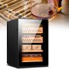 XARONF Cedar Wood Cigar Humidor, Electric Cooler Refrigerator Cigar Tea Cabinet Moisturizing Cigars, 200~300Pcs Large Capacity Cigar Humidor Cabinet view 1