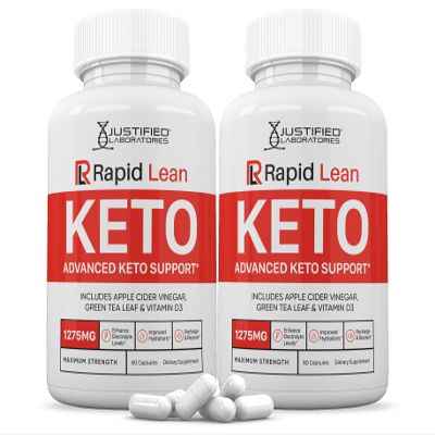 (2 Pack) Rapid Lean Keto ACV Pills 1275MG Keto Support Blend Capsule Alternative to Keto ACV Gummies Formulated with Apple Cider Vinegar Extra Virgin Olive Oil Powder Green Tea Leaf 120 Capsules