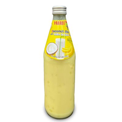Parrot Coconut Milk With Nata De Coco Banana 485m 16.4 fl.ozPack of 6