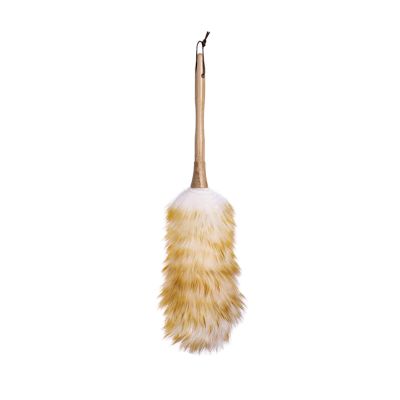 dusters for cleaning, Set Feather Duster 2 Pack Lambswool Duster, Pure Lambs Wool Duster with Wood Handle, Multifunction Home Office Furniture Car Cleaning Tool, 5 Size Handle Dusters ( Color : Onecol