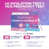 Pelvana Pregnancy and Ovulation Test Strips Combo Kit - 25 LH Fertility Test Strips + 10 Pregnancy HCG Checker Kits - Identify Your Peak Fertility Days - Easy at Home Ovulation Tests (35 Piece Kit) view 2