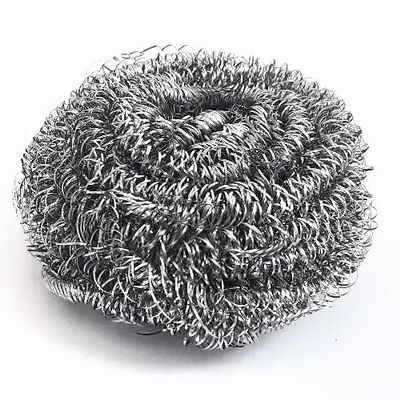 BakeDeco Stainless Steel Sponge 100-Gram Scrubber Scourer for Tough Cleaning of Pots and Pans, Grease and Grime on Grills and Broilers - Pack of 12, Silver