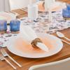 EcoQuality 7" inch Round Translucent Peach Plastic Plates - Crystal Like Design, China Like Party Plates, Heavy Duty Large Disposable Dinner Charger Salad Plate Weddings,Serveware,Tableware (240) view 2