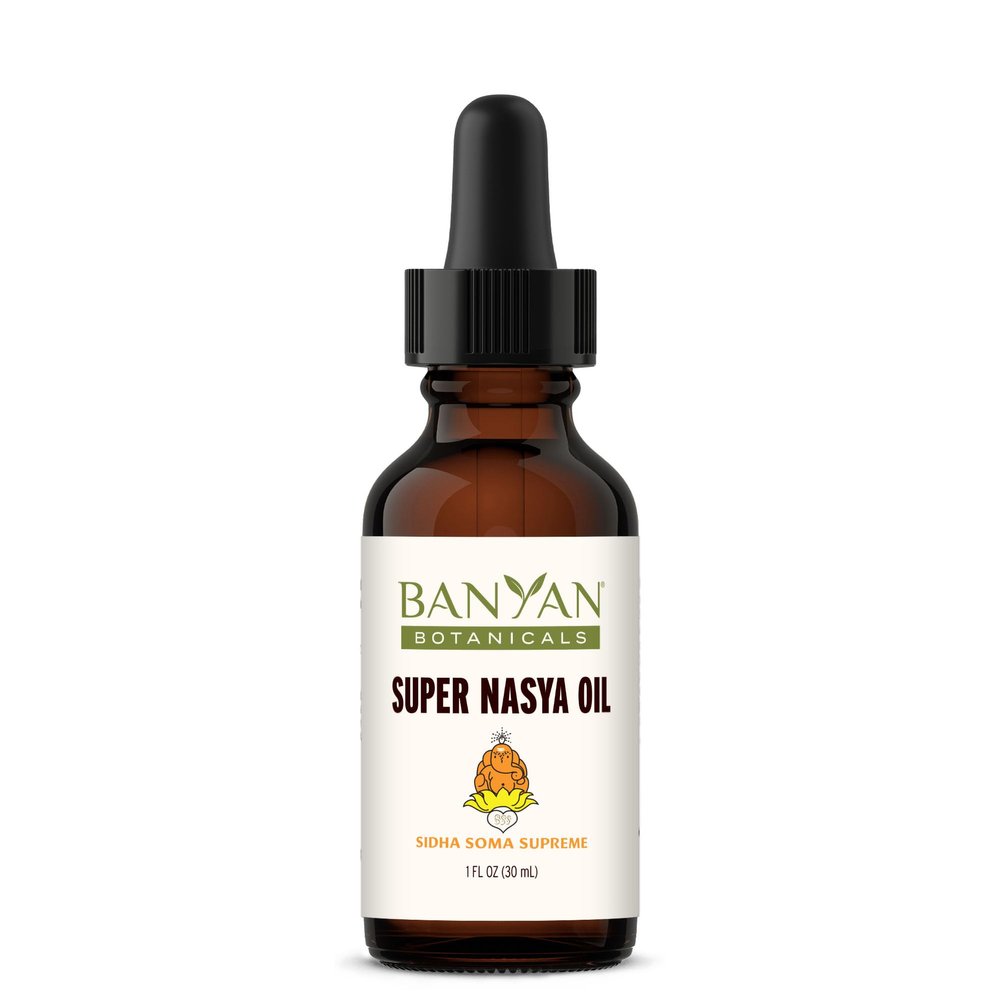 Banyan Botanicals Super Nasya Oil  Herbal Nasal Oil Drops with Rose & Sandalwood  Soothes The Nasal Passages & Supports Healthy Respiration*  1 oz  Non-GMO, Chemical Free, Cruelty Free