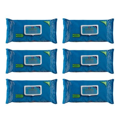 PDI Hygea Premium Multi-Purpose Washcloths, Personal Cleansing Body Wipes, Large Wipes 10" x 11.5", 60 Wipes Each, Pack of 6