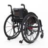 Sports Leisure Wheelchair Disabled Manual Self Propelled Wheelchair Lightweight Folding Aluminum Alloy Wheelchair Suitable with Quick Release Rear Wheels & Anti-Tip Wheels(Width 36cm/14.1in,Black) view 3