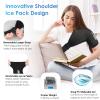 Comfitech Shoulder Ice Pack Wrap Sleeve for Better Putting On & Off, Reusable Gel Cold Pad for Arm, Medium, Black view 4
