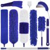 9PCS Dusters for Cleaning,Extendable Microfiber Duster with Extension Pole Up to 100'',Bendable Washable and Reusable Dusters Kit for Ceiling Fans, Blinds, High Ceilings, Furniture,Cars view 1
