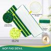 4 Pack Mop Refills Compatible for Libman Freedom Spray Mop Replacement Head - Machine Washable Microfiber Heads, Cleaning Multi-Surface Floors and Walls (Mop not Included) view 3