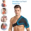 Comfitech Shoulder Ice Pack Wrap Sleeve for Better Putting On & Off, Reusable Gel Cold Pad for Arm, Large, Black view 2