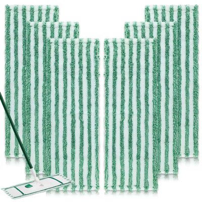6 Pack Replacement Mop Refills Compatible with Libman Wet & Dry Microfiber Mop, Reusable Washable Mop Head Replacement Pads for Cleaning Multi-Surface Floor (Mop not Included)