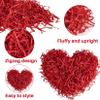 Sukh 4.9OZ Christmas Red Crinkle Cut Paper - Reusable Paper Shred Filler as Confetti Paper Stuffing Baskets Filler for Cute Easter Wedding Birthday Decorative Craft Box Bags Wrapping Supplies(Red) view 2