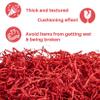 Sukh 4.9OZ Christmas Red Crinkle Cut Paper - Reusable Paper Shred Filler as Confetti Paper Stuffing Baskets Filler for Cute Easter Wedding Birthday Decorative Craft Box Bags Wrapping Supplies(Red) view 3