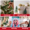 Sukh 4.9OZ Christmas Red Crinkle Cut Paper - Reusable Paper Shred Filler as Confetti Paper Stuffing Baskets Filler for Cute Easter Wedding Birthday Decorative Craft Box Bags Wrapping Supplies(Red) view 4