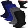 Bunnycool 4 Pairs Extra Wide Socks Swollen 30" Lymphedema Bariatric Socks Non Binding Loose Fit(10-13,Novelty Color) view 1