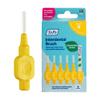 TePe Interdental Brush Original, Soft Dental Brush for Teeth Cleaning, Pack of 6, 0.7 mm, Medium Gaps, Yellow, Size 4 view 1