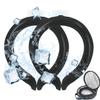 2PCS Neck Cooling Tube with Cold Insulated Bag,Reusable Ice Neck Ring Wearable Body Cooling Products for Summer Heat (Black*2) view 1