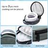 2PCS Neck Cooling Tube with Cold Insulated Bag,Reusable Ice Neck Ring Wearable Body Cooling Products for Summer Heat (Black*2) view 2