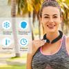 2PCS Neck Cooling Tube with Cold Insulated Bag,Reusable Ice Neck Ring Wearable Body Cooling Products for Summer Heat (Black*2) view 3