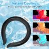 2PCS Neck Cooling Tube with Cold Insulated Bag,Reusable Ice Neck Ring Wearable Body Cooling Products for Summer Heat (Black*2) view 4