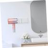 Amosfun Wall Mount Hair Dryer Rack No Drilling Storage for Bathroom Organizer for Blow Dryer and Hair Tools Strong Load-Bearing Capacity Multi-use Shelf view 2