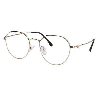 YEIN Eye Protection Glasses Computer Glasses full Rim Metal Eyewear Comfortable Wearing Experience for daily lifeGolden+4.25Magnification