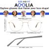 AOOLIA Aviator Reading Glasses for Women Men, Blue Light Blocking Computer Readers, Metal Frame Spring Temple Readers Glasses (Gold, 2.25, x) view 3