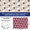 12 Sheets Sports Theme Baseball Wrapping Paper, Baseball Gift Wrap Folded Baseball Gloves Patterns Paper for Birthdays Party Sports Parties Gifts Packing Supplies, DIY Crafts (27 x 20 inches each) view 3