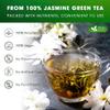 FreshDrinkUS, Premium 135 Jasmine Green Tea Bags, 100% Natural & Pure from Jasmine Green Herbal Tea. Made with Natural Material Tea Bags. No Sugar, No Caffeine, No Gluten, Vegan. view 4