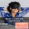 Heated Eye Mask for Dry Eyes - Silk Cordless Warm Eye Compress Moist Heat, Eye Heating Pad for Stye Treatment, Tired Eyes, Sleep, Travel, Washable, Rechargeable, Black view 3