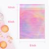 Cherodada 5x6 Inch Cookie Bags with Seals, Iridescent Self Adhesive Sealing Cellophane Brownie Wrappers Bags, Holographic Individual Treat Plastic Bags for Gift, Baking, Snack Packaging (100 Pcs) view 2