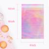 Cherodada 4x6 Inch Cookie Bags with Seals, Iridescent Self Adhesive Sealing Cellophane Brownie Wrappers Bags, Holographic Individual Treat Plastic Bag for Gift, Baking, Snack Packaging (100 Pcs) view 2