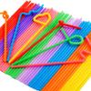 100PCS Milkshake Straws Plastic Bendy Party Straws Drinking Straws Bendable Party Fancy Straw for Cocktails Cold Smoothies view 1