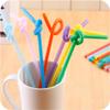 100PCS Milkshake Straws Plastic Bendy Party Straws Drinking Straws Bendable Party Fancy Straw for Cocktails Cold Smoothies view 4