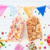 200 PCS Pet Paw Print Cellophane Bags, Dog Print Cellophane Treat Bags, Dog Treat Bag, Plastic Paw Print Candy Cookie Gift Bag with 200 Silver Twist Ties for Dog Birthday Party Decorations, Pink view 3