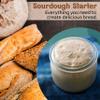Living Dough - 233 Year Old San Francisco Sourdough Starter Culture - Active & Live Organic Sourdough Starter for Baking - For Artisan Bread, Pizza Dough, Waffles & More view 2