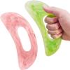 2PCS Scar Tissue Gua Sha Tool, Steel Muscle Scraper Tools,Myofascial Scraping Tools for Physical Therapy for Back Neck, Lymphatic Drainage Massager, Soft Tissue guasha Tool (Green+Pink)