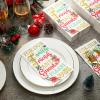 200 Pieces Bathroom Napkins Guest Disposable Paper Hand Towels Dinner Paper Napkins for Bathroom Powder Room Wedding Holiday Birthday Baby Bridal Shower(Christmas Style) view 2