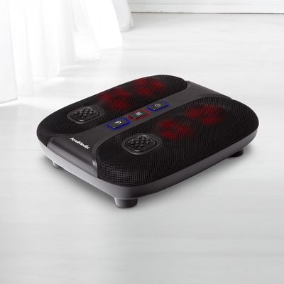 AmaMedic AM-50181 Sonic Vibration Foot Massager, 4 Massage Heads, Soothing Heat Therapy, 3 Massage Modes, 3 Shaking Plates