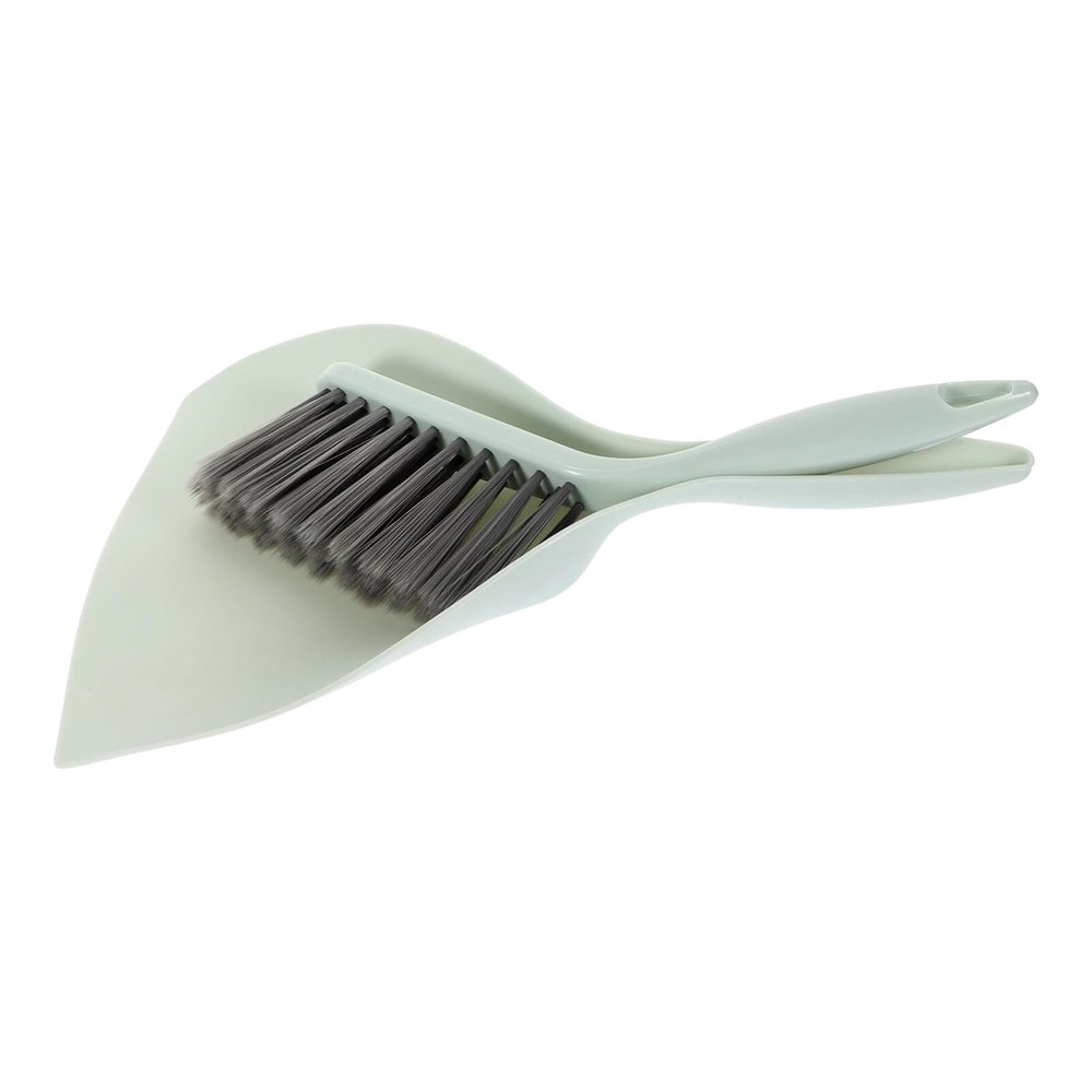 Alipis 1set Handheld Broom and Dustpan Compact Desktop Cleaning Tools for Keyboards Cars and Small Spaces Lightweight Design for Efficient Dust Removal
